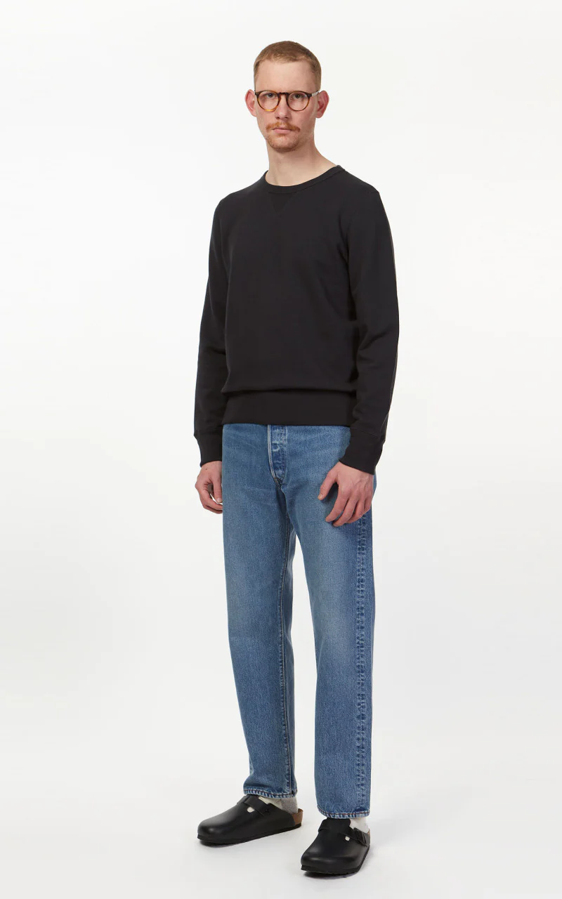 Merz b. Schwanen 346 Sweatshirt Charcoal - Image 3