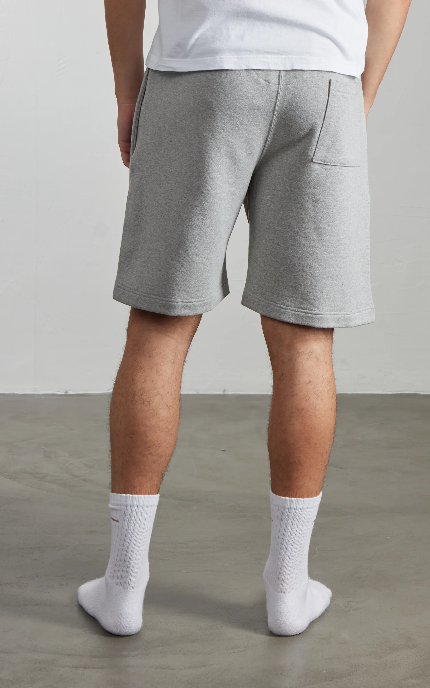 Merz b. Schwanen 356 Sweat Shorts Grey Melange - Image 6