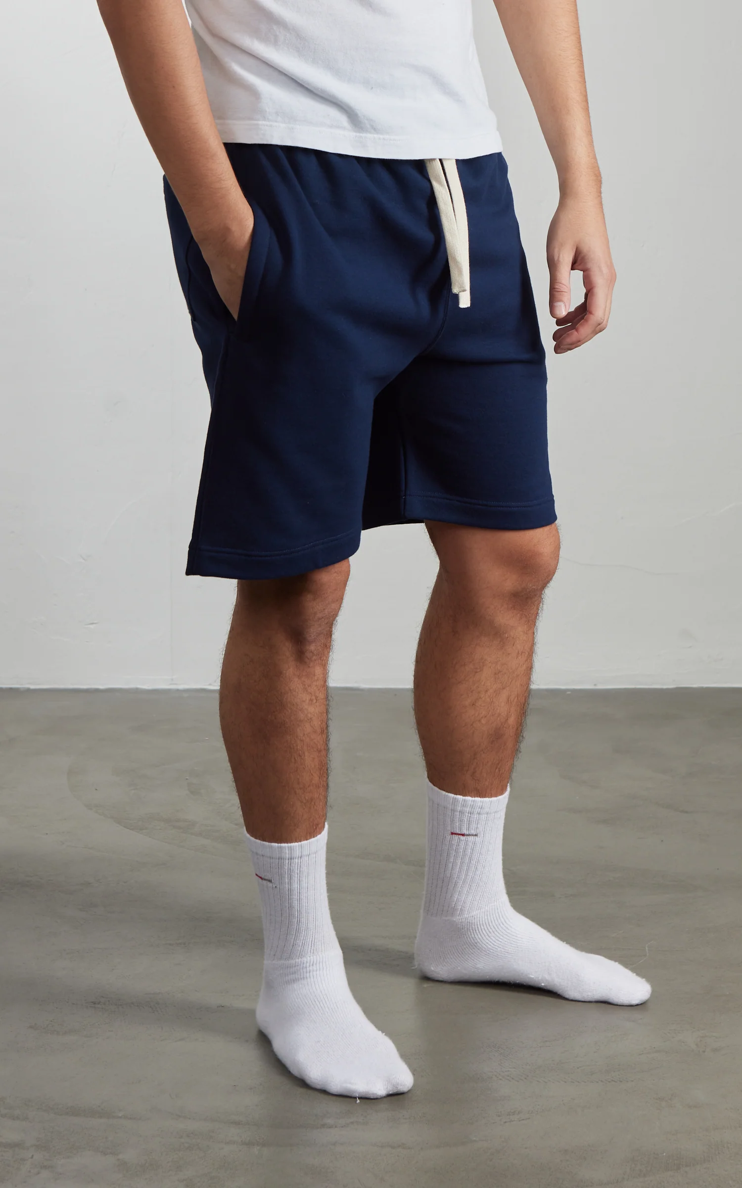 Merz b. Schwanen 356 Sweat Shorts Ink Blue - Image 4