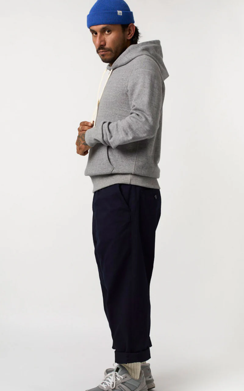 Merz b. Schwanen 382 Hooded Sweater Anthracite Melange - Image 4