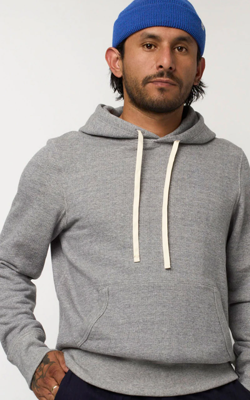 Merz b. Schwanen 382 Hooded Sweater Anthracite Melange - Image 5