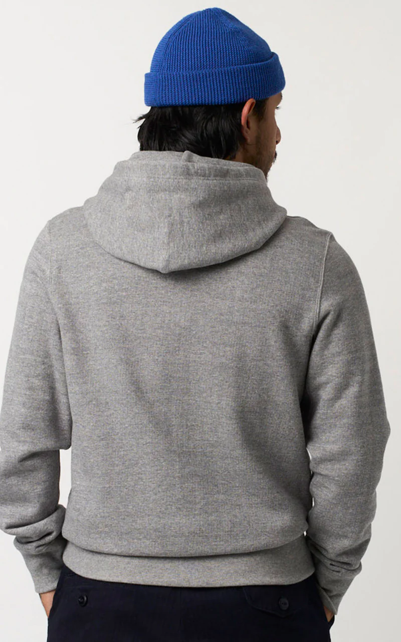 Merz b. Schwanen 382 Hooded Sweater Anthracite Melange - Image 7