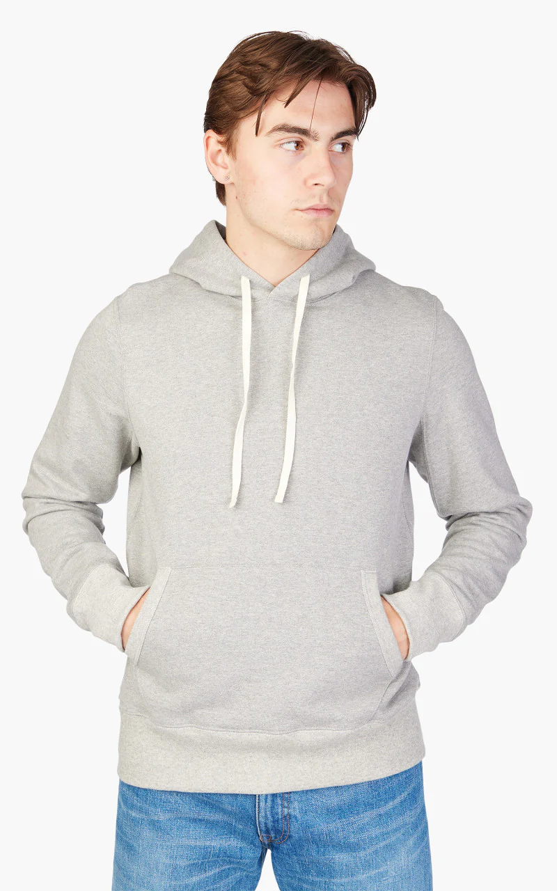 Merz b. Schwanen 382 Hooded Sweater Grey Melange - Image 4