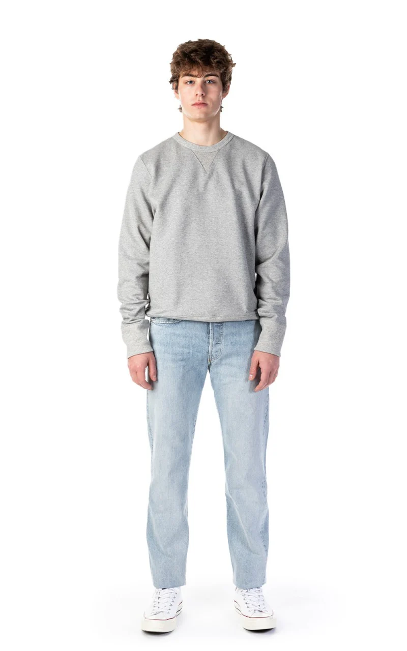 Merz b. Schwanen 3S48 Heavy Sweatshirt Greymelange - Image 2