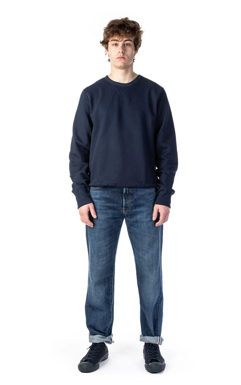 Merz b. Schwanen 3S48 Heavy Sweatshirt Ink Blue - Image 2