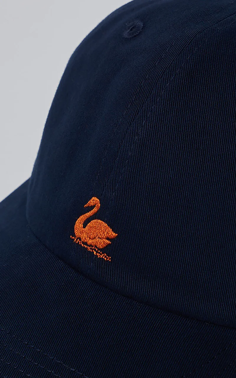 Merz b. Schwanen CAP01 Swan Logo Cap Night Blue - Image 3