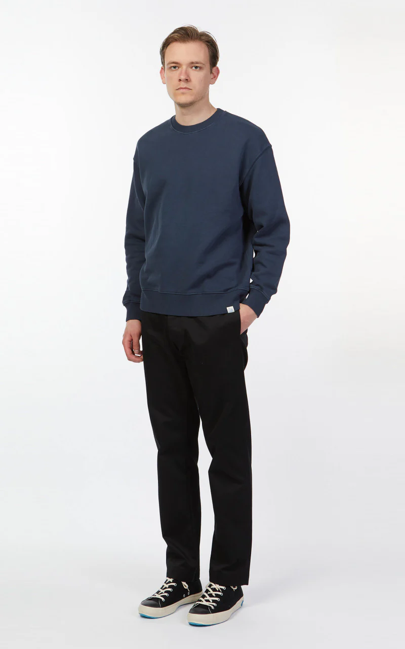 Merz b. Schwanen CSWOS02 Oversized Sweatshirt Denim Blue - Image 3