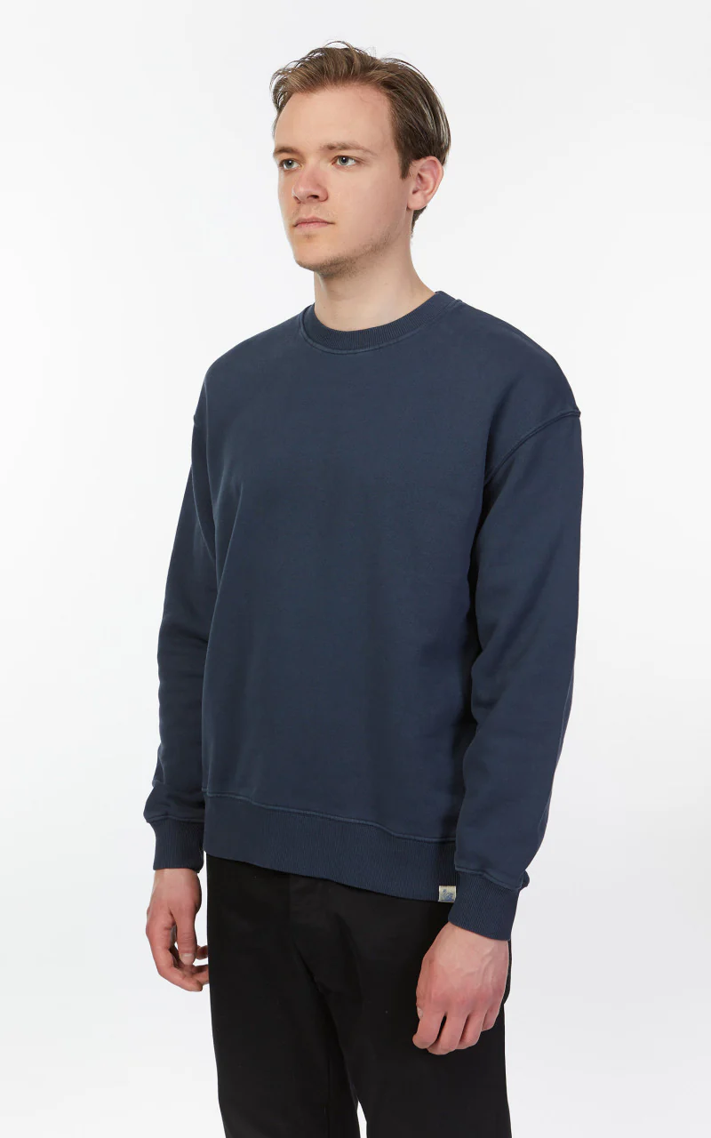 Merz b. Schwanen CSWOS02 Oversized Sweatshirt Denim Blue - Image 4