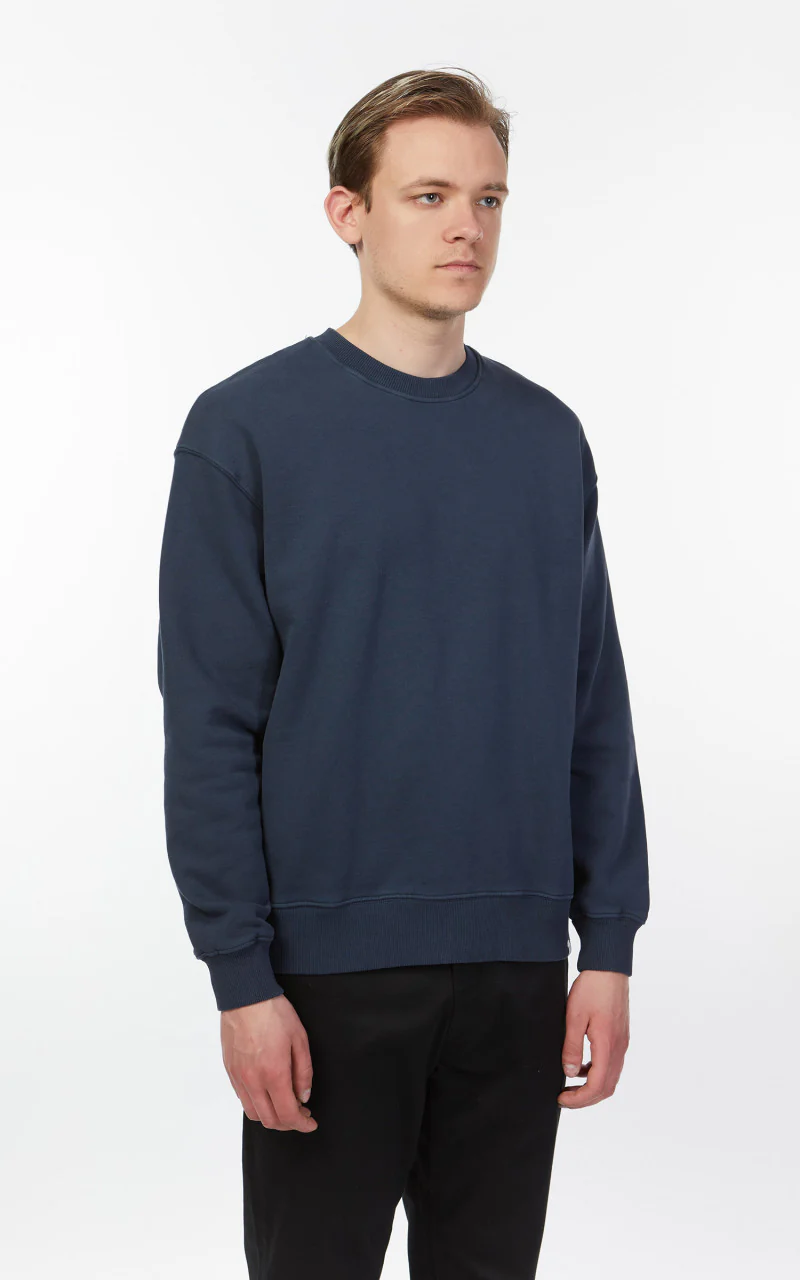 Merz b. Schwanen CSWOS02 Oversized Sweatshirt Denim Blue - Image 5