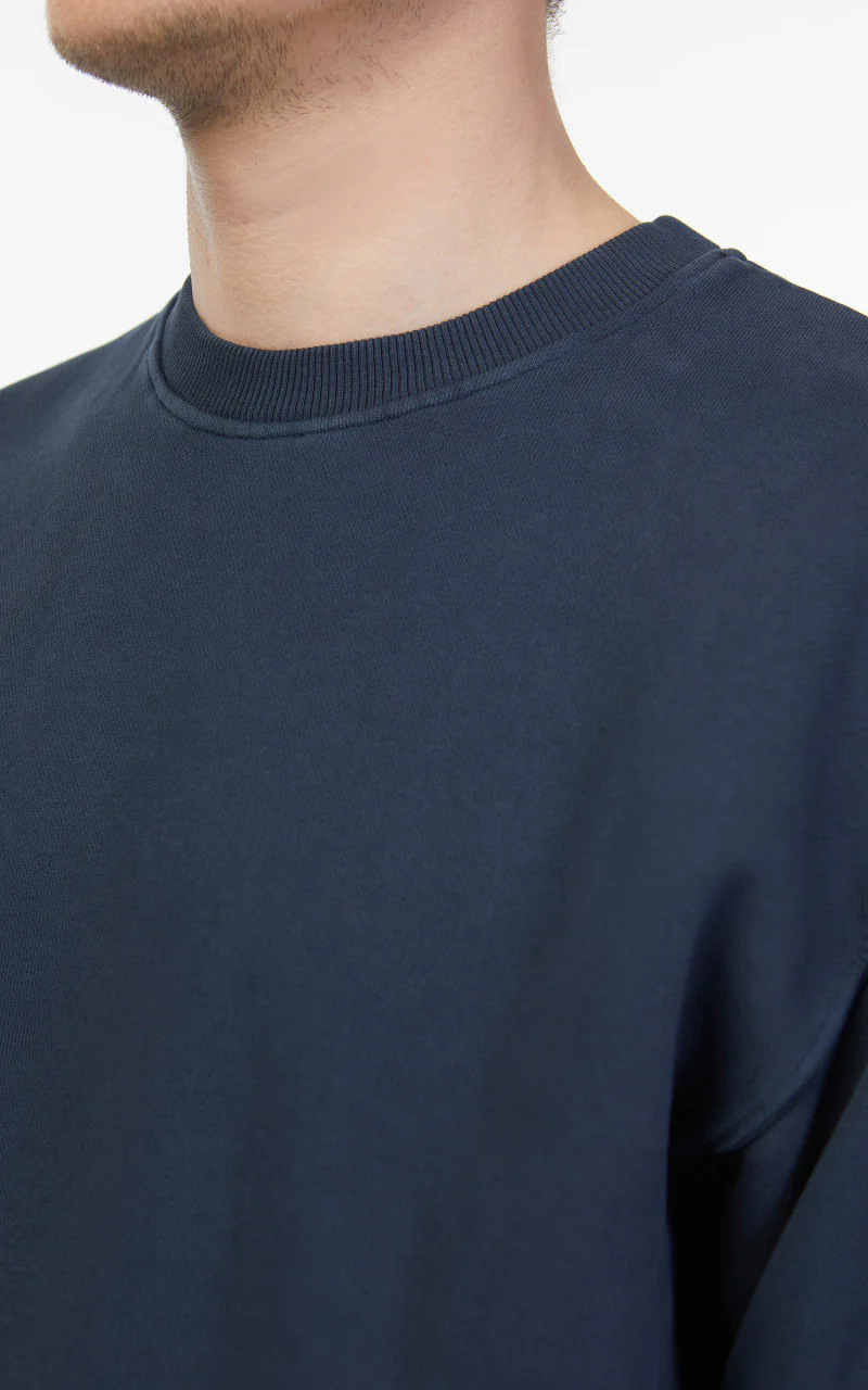 Merz b. Schwanen CSWOS02 Oversized Sweatshirt Denim Blue - Image 8