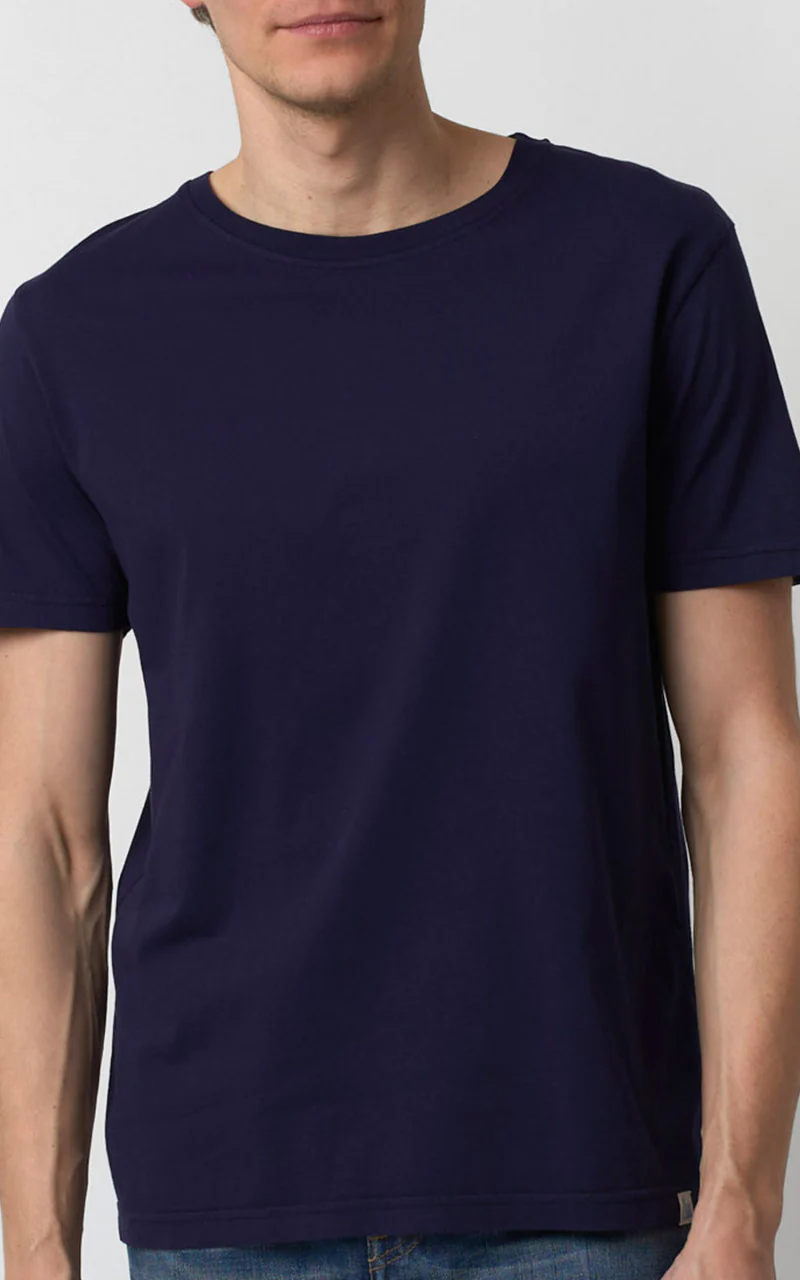 Merz b. Schwanen CT02 Crew Neck Tee Deep Blue - Image 2