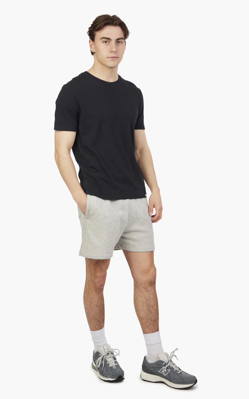 Merz b. Schwanen CT02VJ Crew Neck Tee Charcoal - Image 2