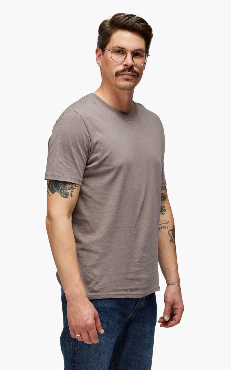 Merz b. Schwanen CT02VJ Crew Neck Tee Grain - Image 5