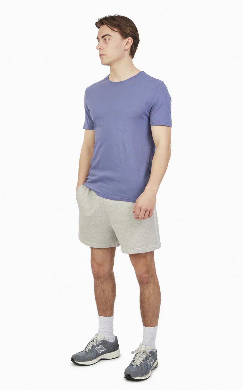 Merz b. Schwanen CT02VJ Crew Neck Tee Purple Blue - Image 2