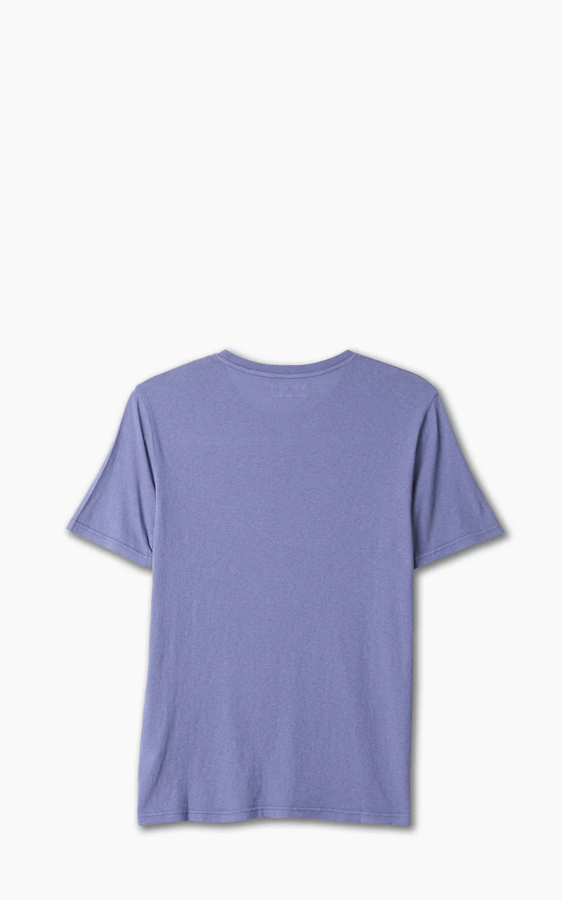 Merz b. Schwanen CT02VJ Crew Neck Tee Purple Blue - Image 3