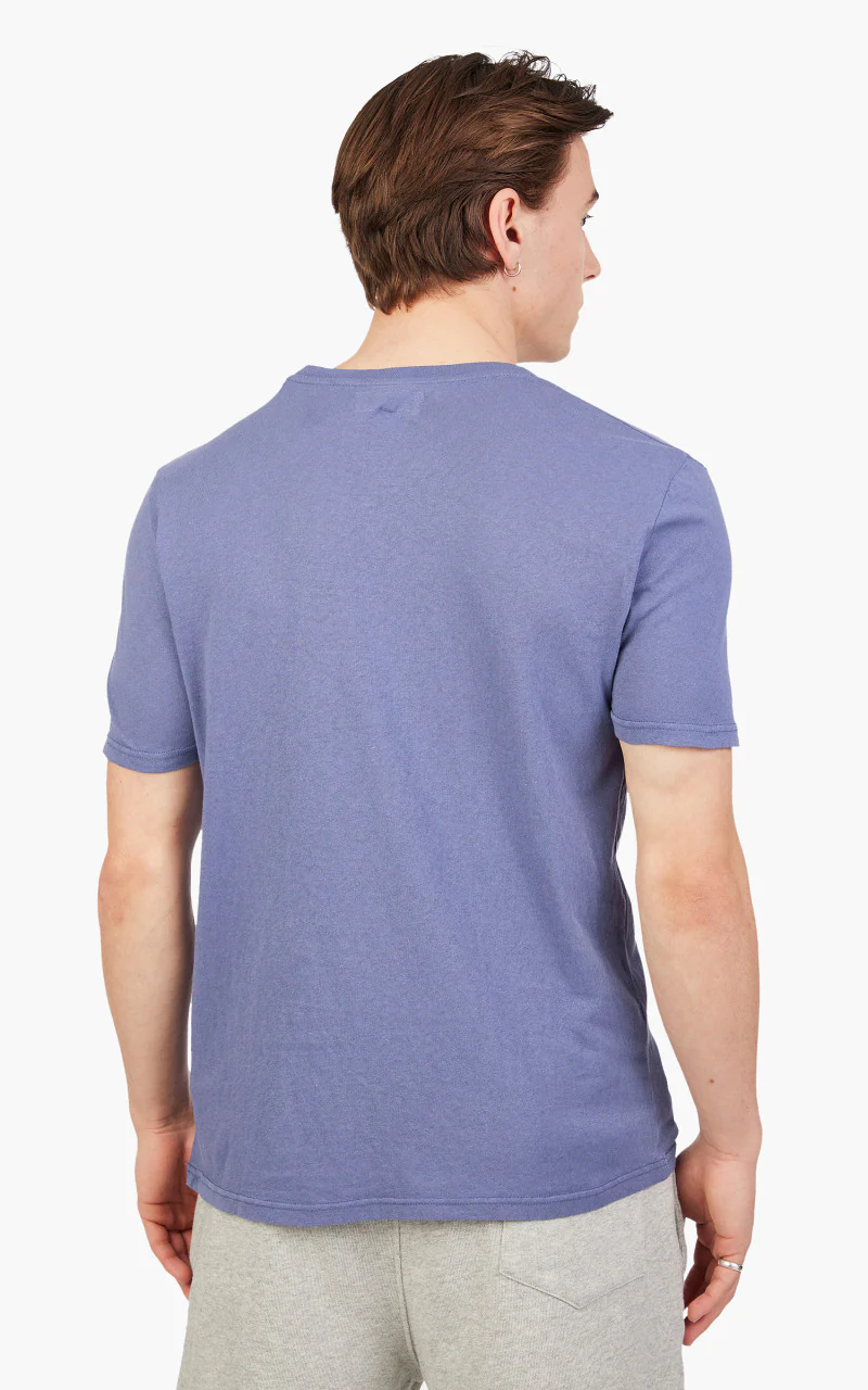 Merz b. Schwanen CT02VJ Crew Neck Tee Purple Blue - Image 6