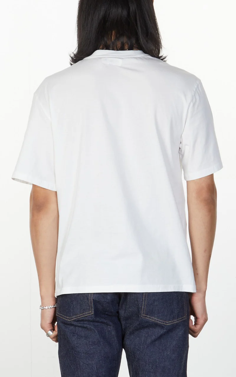 Merz b. Schwanen CTOS02 Oversized Crew Neck Tee White - Image 4