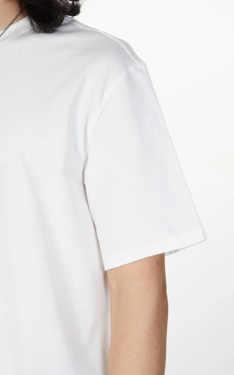 Merz b. Schwanen CTOS02 Oversized Crew Neck Tee White - Image 6