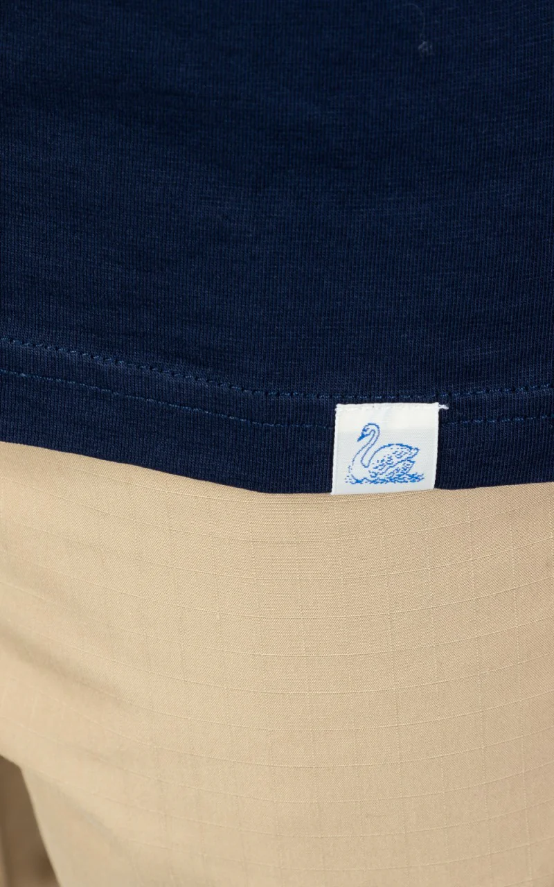 Merz b. Schwanen CTP01 Crew Neck Pocket Tee Deep Blue - Image 6