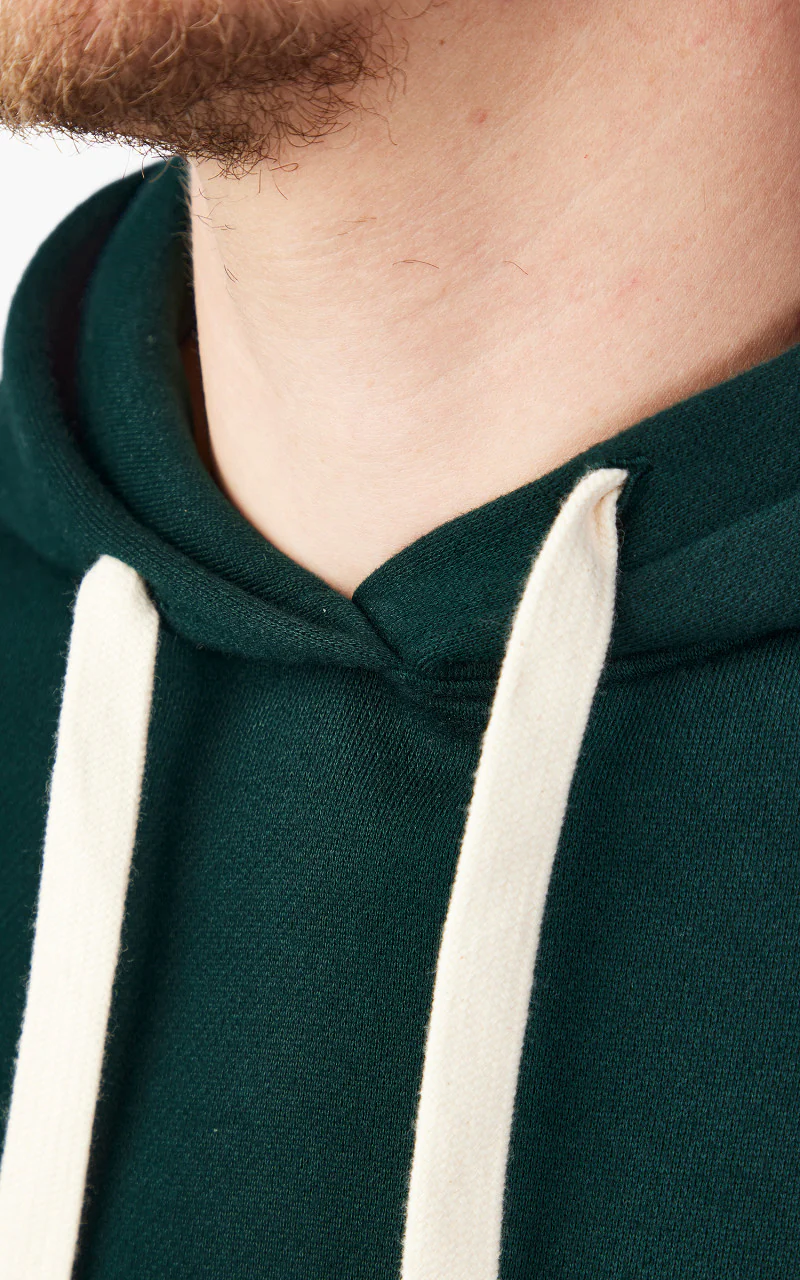Merz b. Schwanen HD31 Hooded Sweater College Green - Image 5