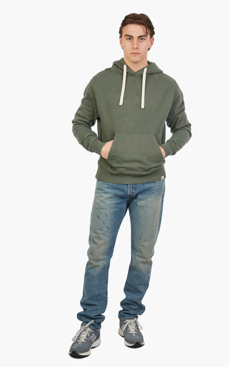 Merz b. Schwanen HD31 Hooded Sweater Green Stone - Image 2