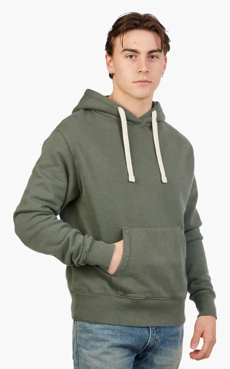 Merz b. Schwanen HD31 Hooded Sweater Green Stone - Image 4
