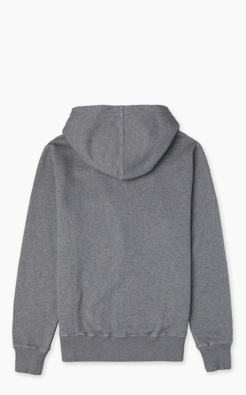Merz b. Schwanen HDJKT02 Hooded Zip Jacket Grey Melange - Image 3