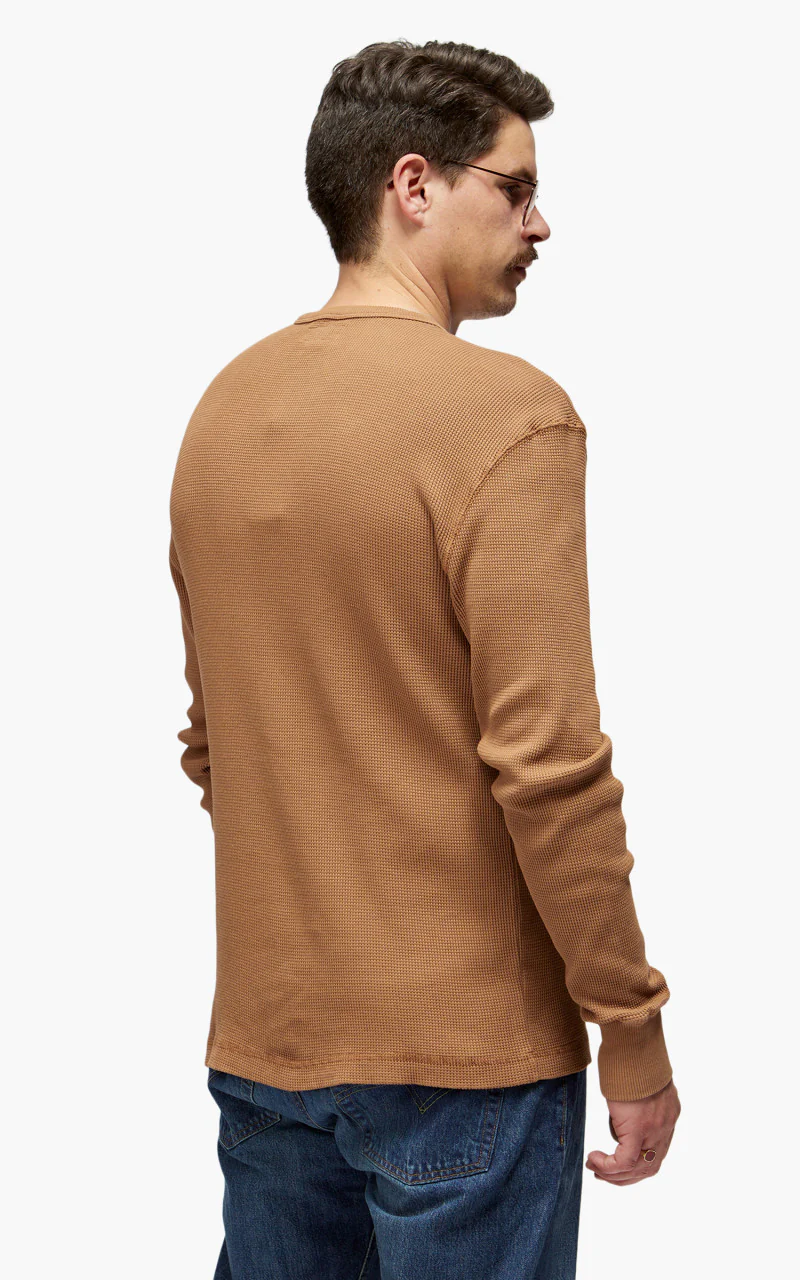 Merz b. Schwanen HENWA01 Waffle Henley Amber - Image 6