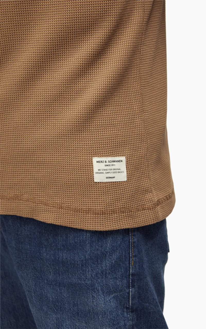 Merz b. Schwanen HENWA01 Waffle Henley Amber - Image 8