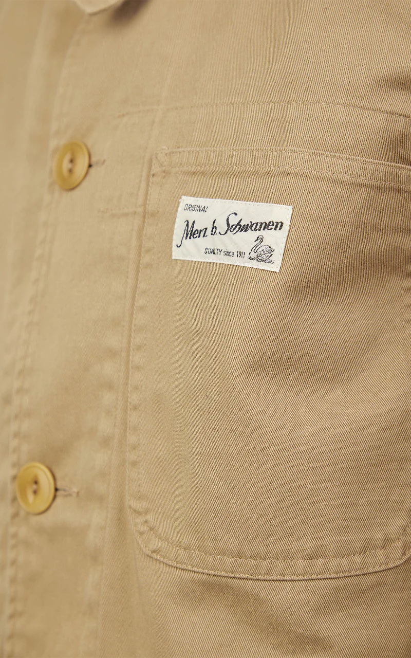 Merz b. Schwanen JKT01 4-Pocket Jacket Relaxed Khaki - Image 5