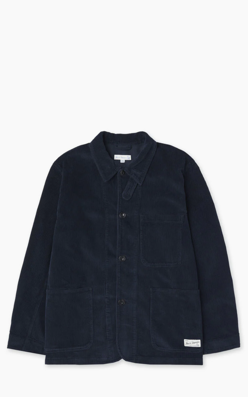 Merz b. Schwanen JKT03C Corduroy Jacket Dark Navy