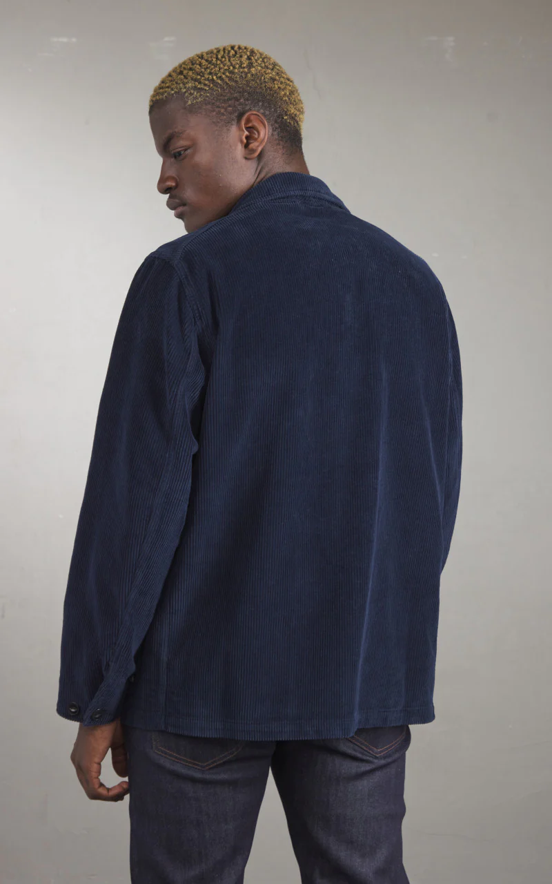 Merz b. Schwanen JKT03C Corduroy Jacket Dark Navy - Image 7