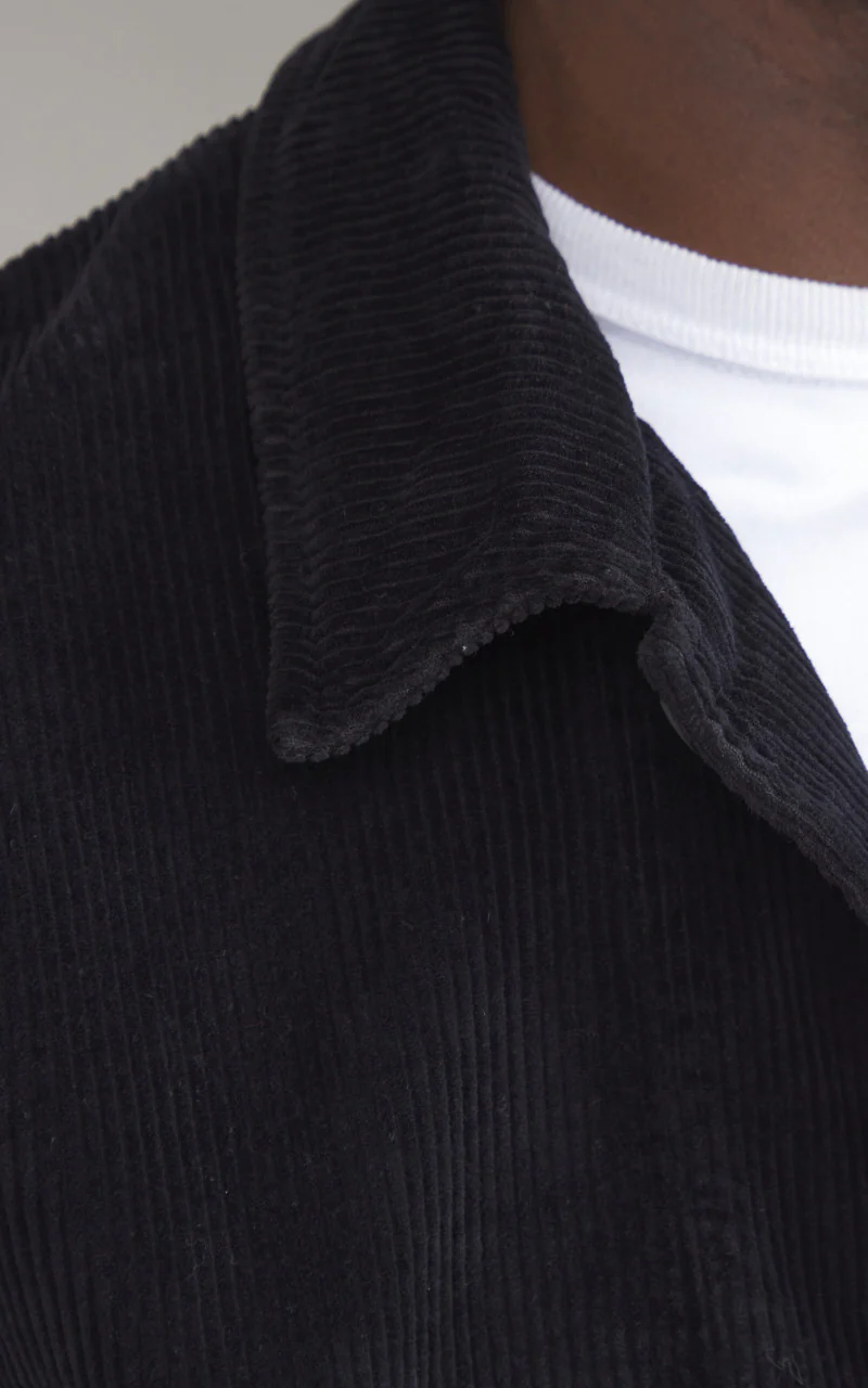 Merz b. Schwanen JKT03C Corduroy Jacket Deep Black - Image 4