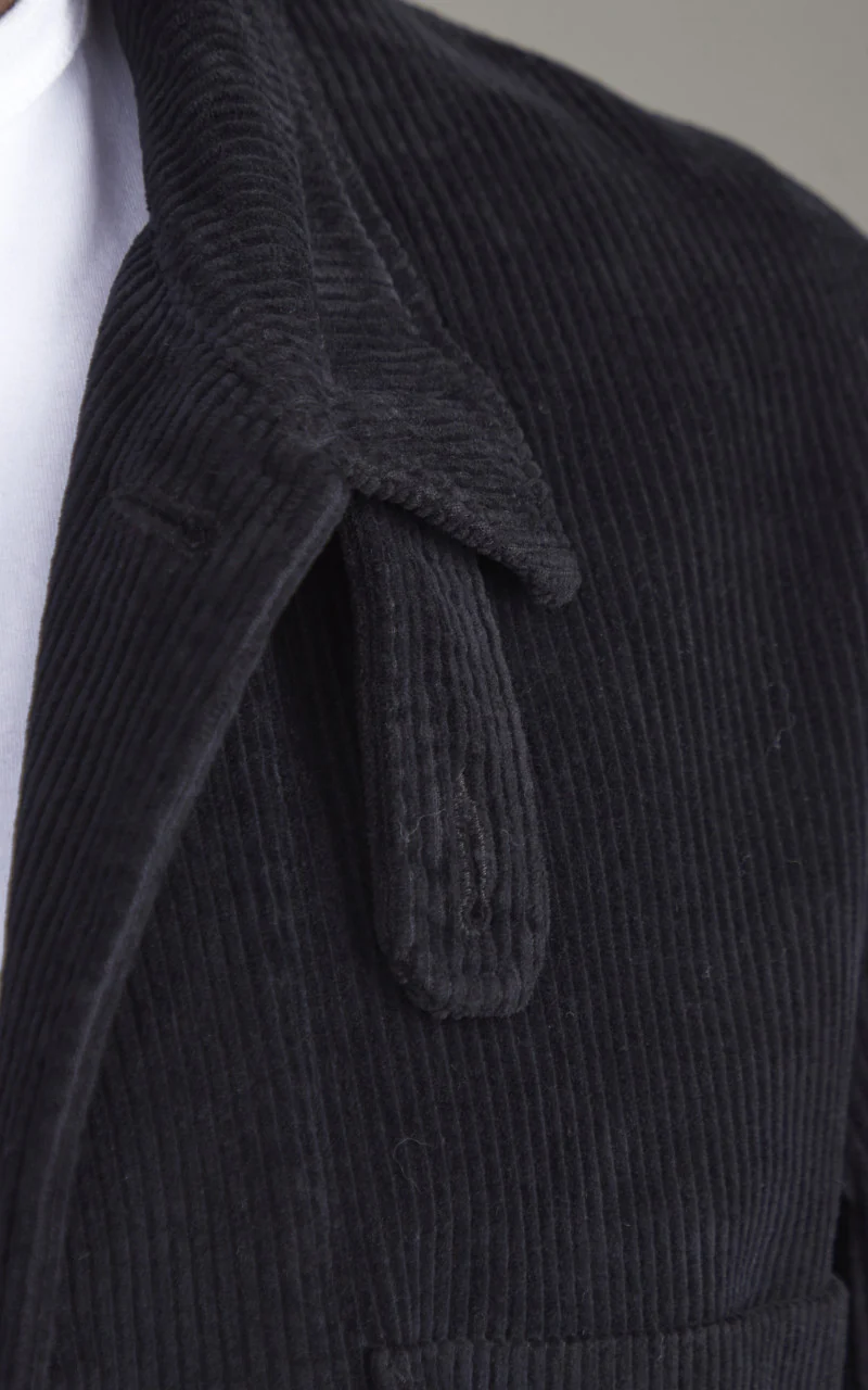 Merz b. Schwanen JKT03C Corduroy Jacket Deep Black - Image 5