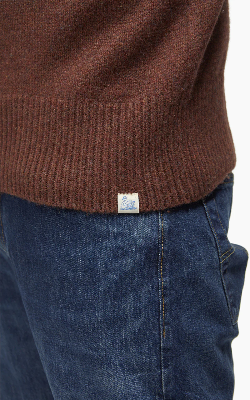 Merz b. Schwanen LOCT01 Roll Neck Pullover Chestnut - Image 5