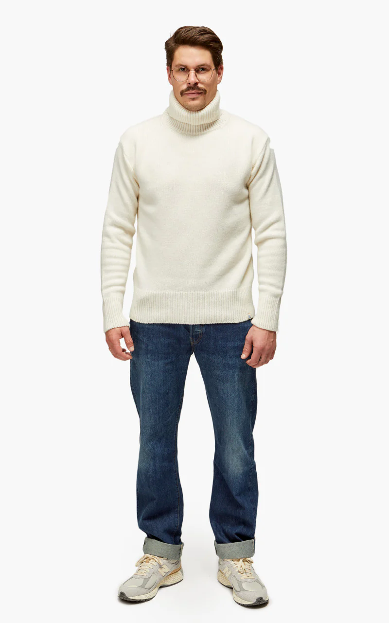 Merz b. Schwanen LOCT01 Roll Neck Pullover Nature - Image 2