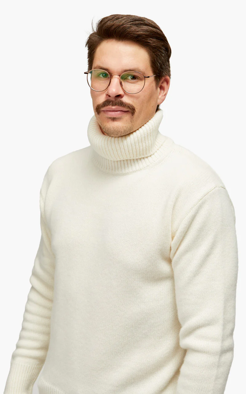 Merz b. Schwanen LOCT01 Roll Neck Pullover Nature - Image 7