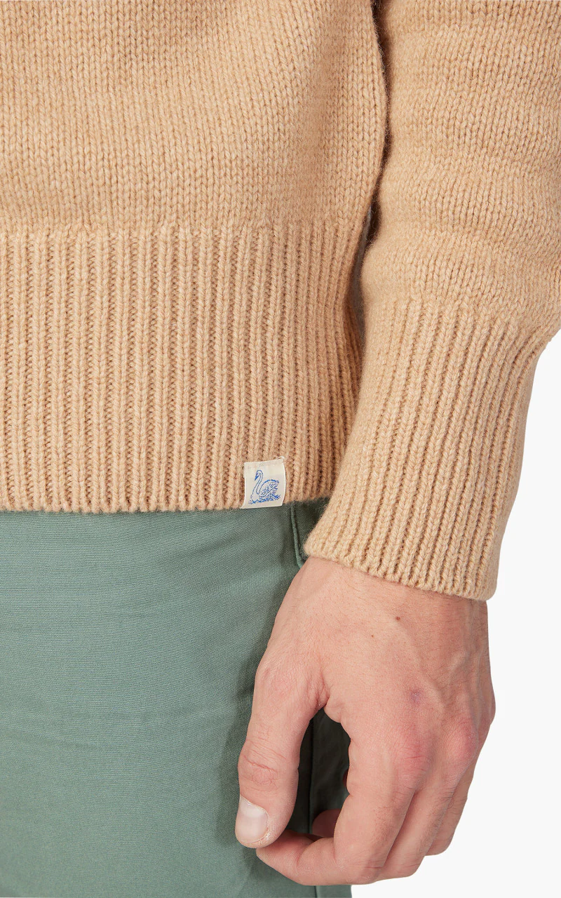 Merz b. Schwanen LOCT01 Roll Neck Pullover Toffee - Image 5