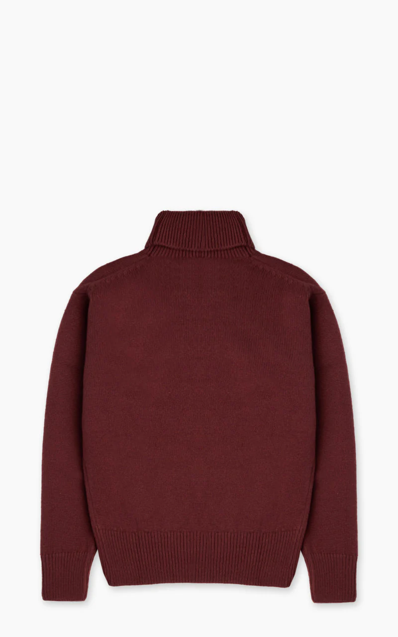 Merz b. Schwanen LOCT01 Roll Neck Pullover Wool Bark Brown - Image 6