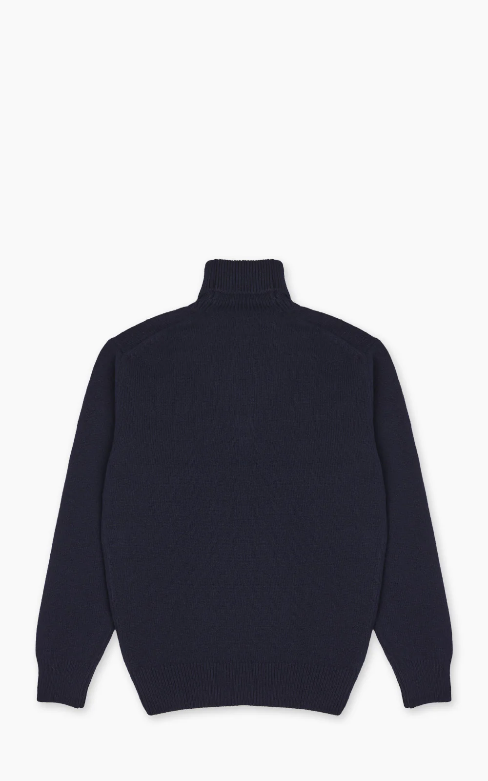 Merz b. Schwanen LOCT01 Roll Neck Pullover Wool Dark Navy - Image 3