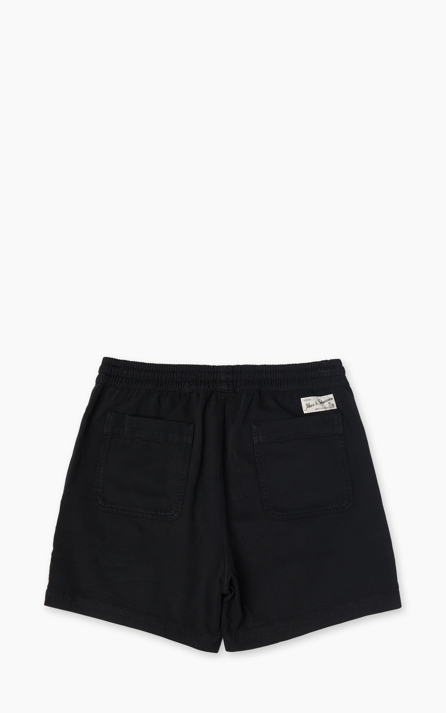 Merz b. Schwanen MALIBU01T Twill Shorts Deep Black - Image 3
