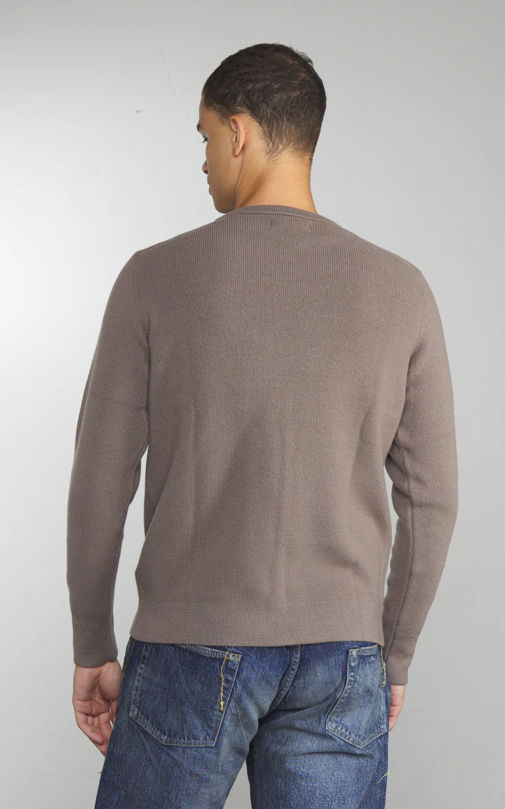 Merz b. Schwanen MWCC01 Classic Crew Merino Pullover Grain - Image 4