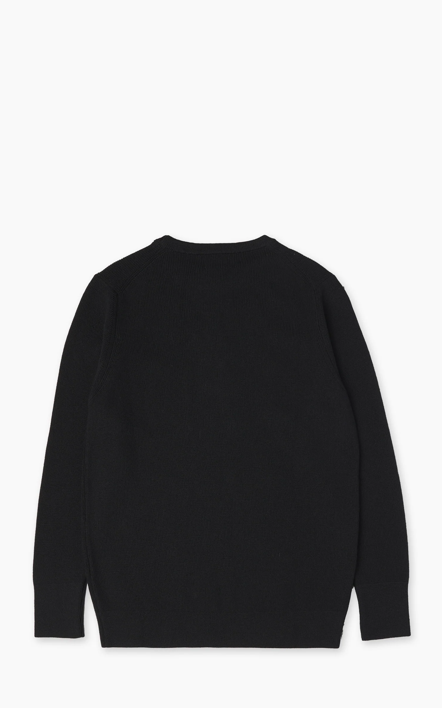 Merz b. Schwanen MWCC03 Classic Crew Merino Wool Pullover Black - Image 3
