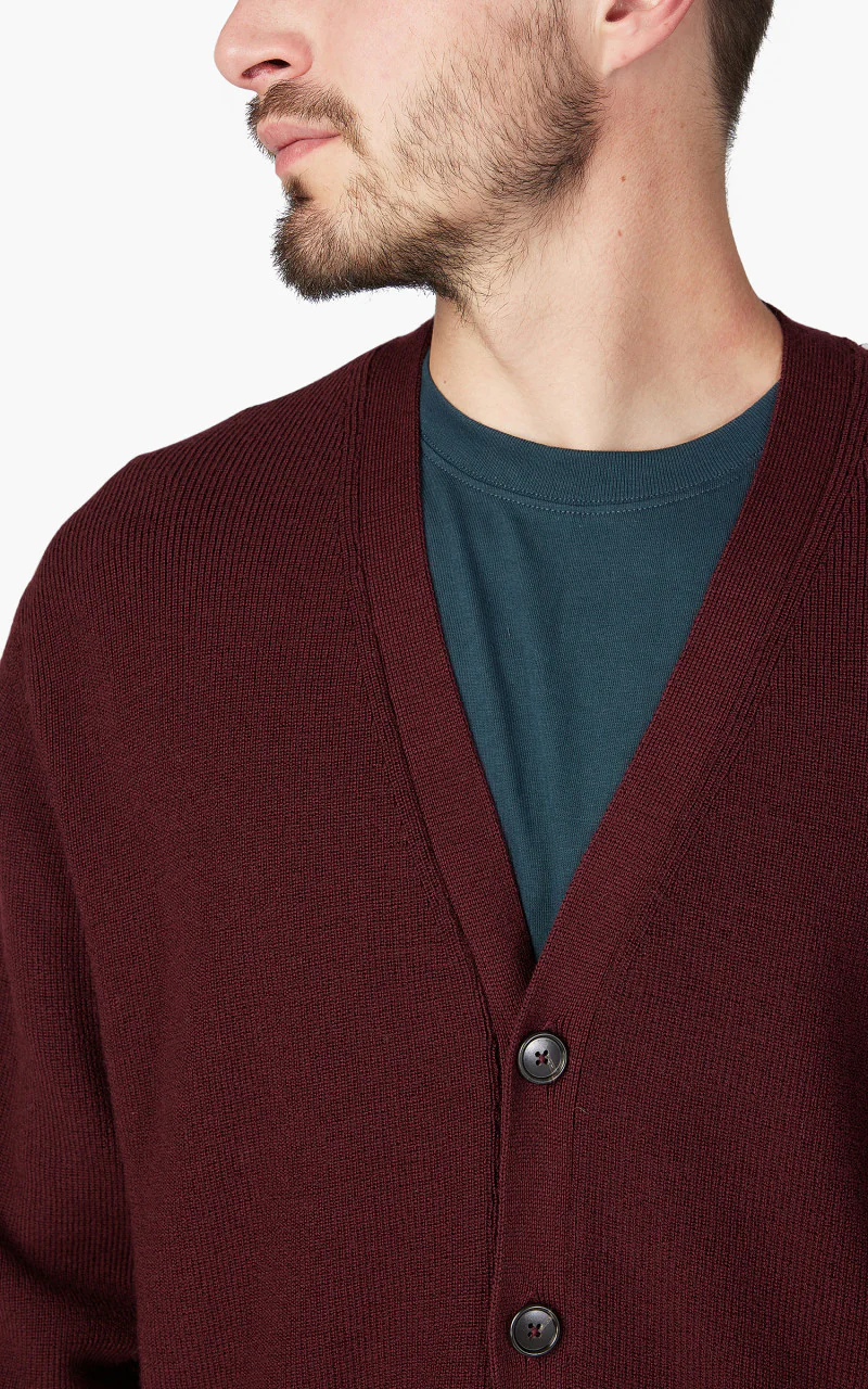 Merz b. Schwanen MWCDG01 Cardigan Burgundy - Image 6