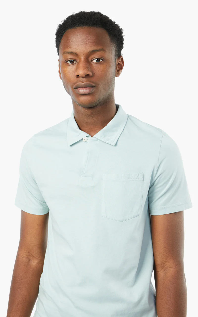 Merz b. Schwanen PLP02 Polo Pocket Shirt Ice - Image 5