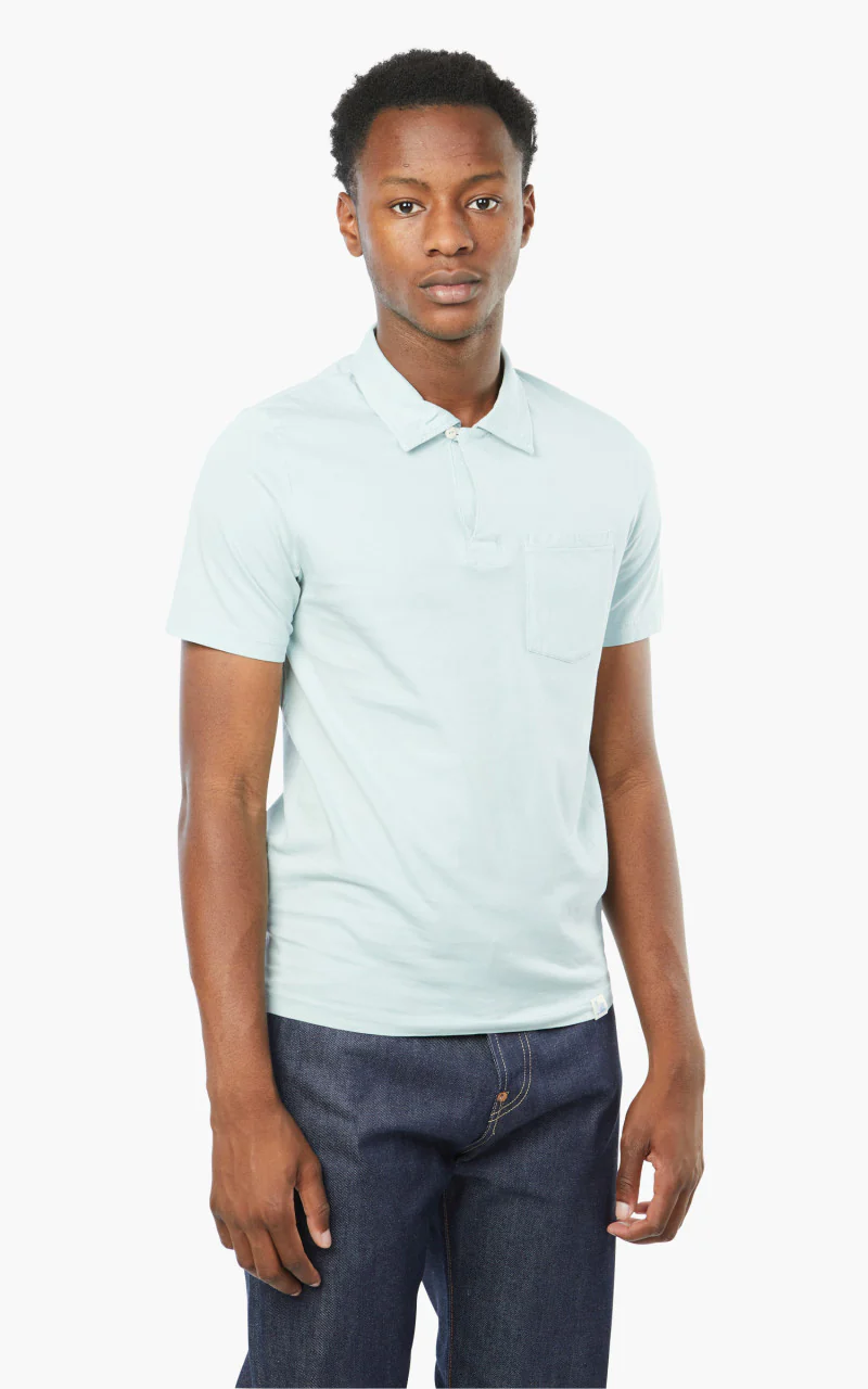 Merz b. Schwanen PLP02 Polo Pocket Shirt Ice - Image 6