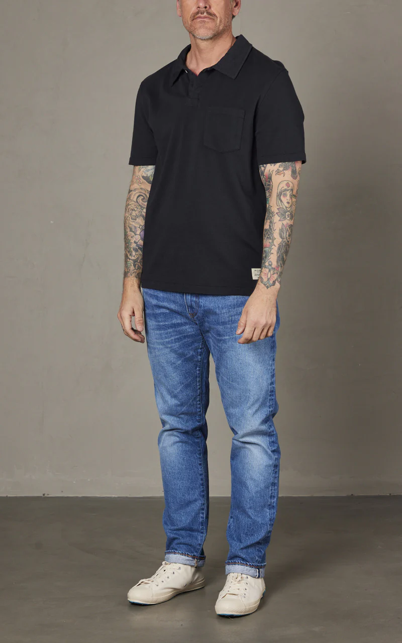 Merz b. Schwanen PLP04 Polo Shirt Charcoal - Image 2