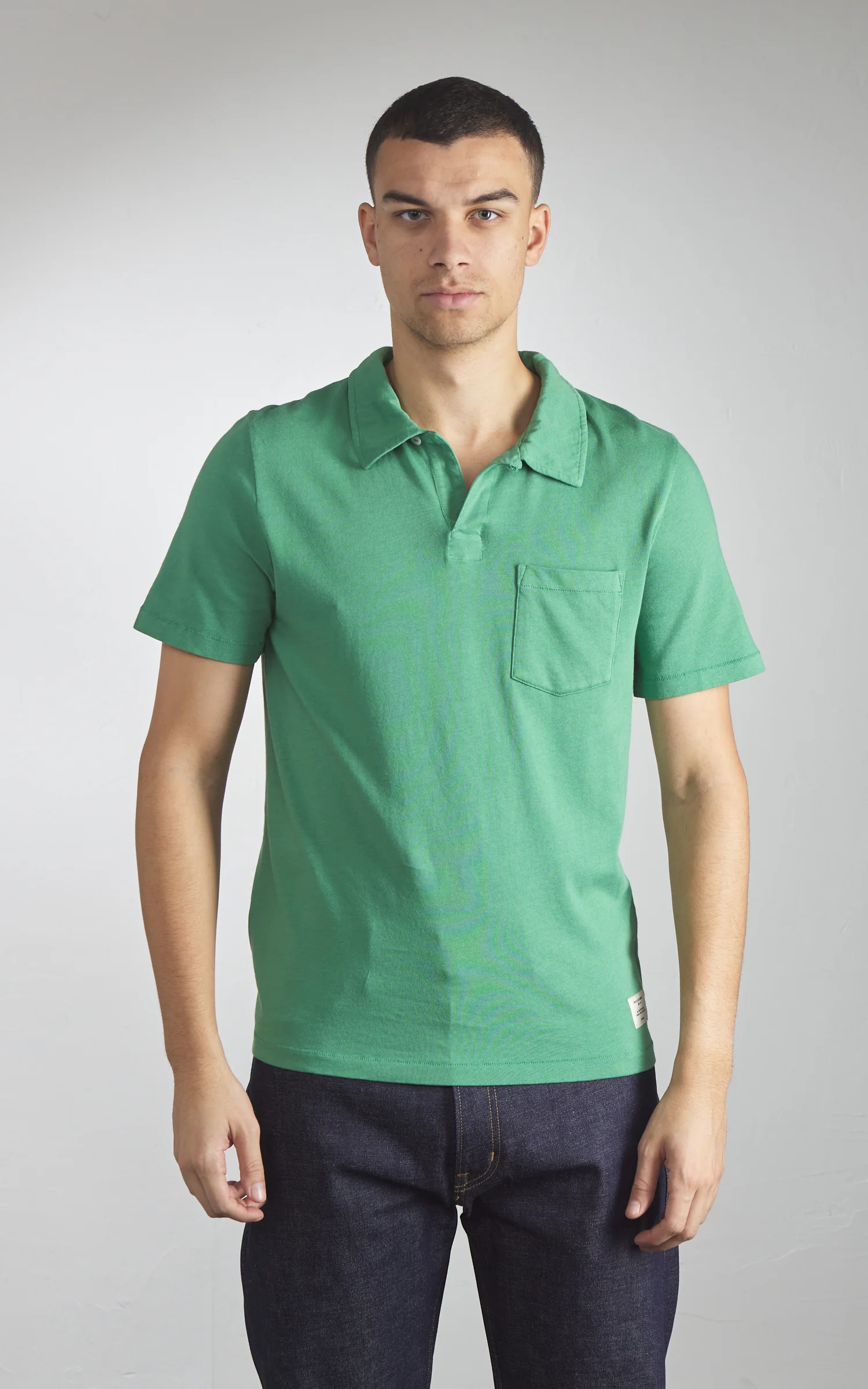 Merz b. Schwanen PLP04 Polo Shirt Grass - Image 2