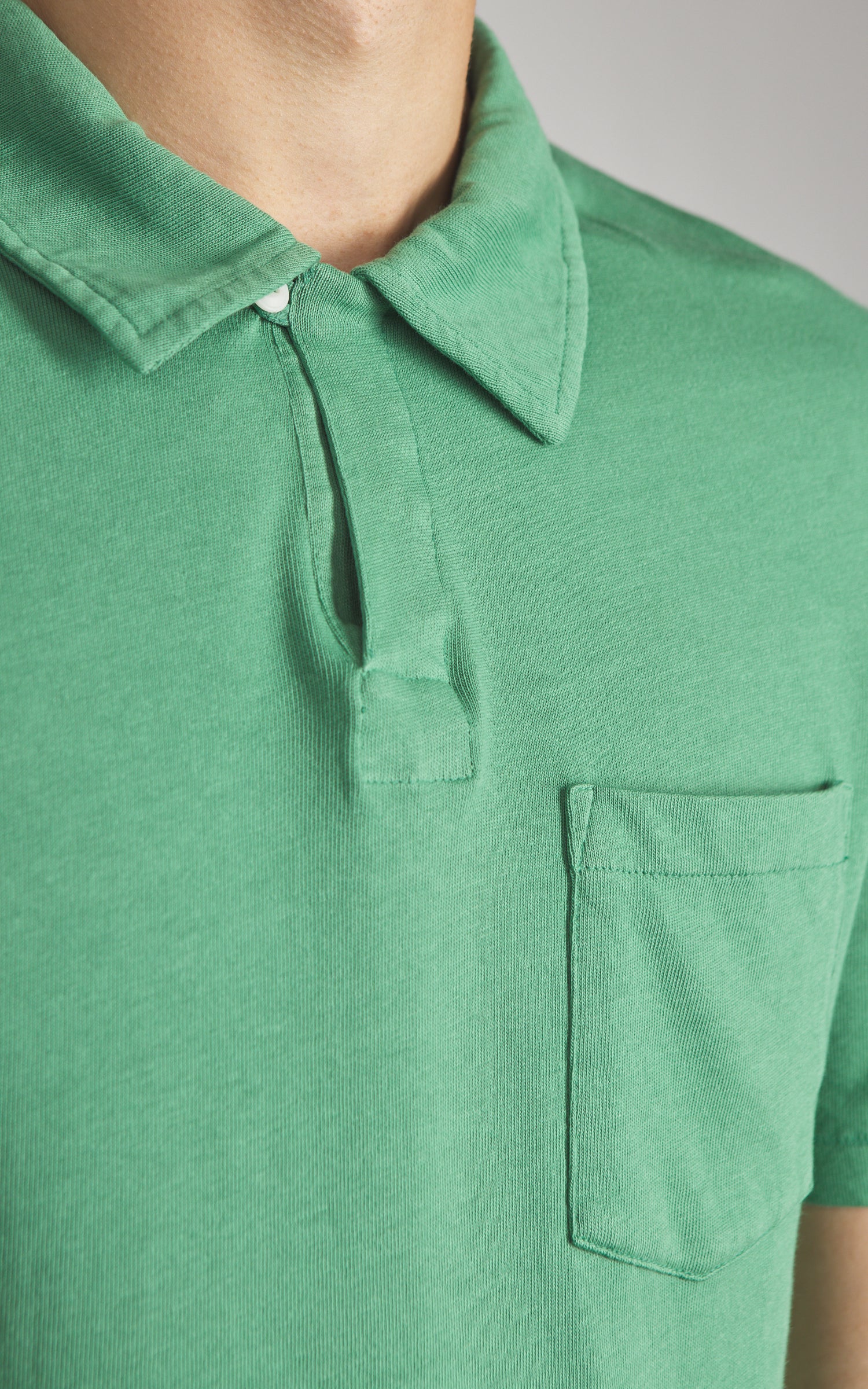 Merz b. Schwanen PLP04 Polo Shirt Grass - Image 3