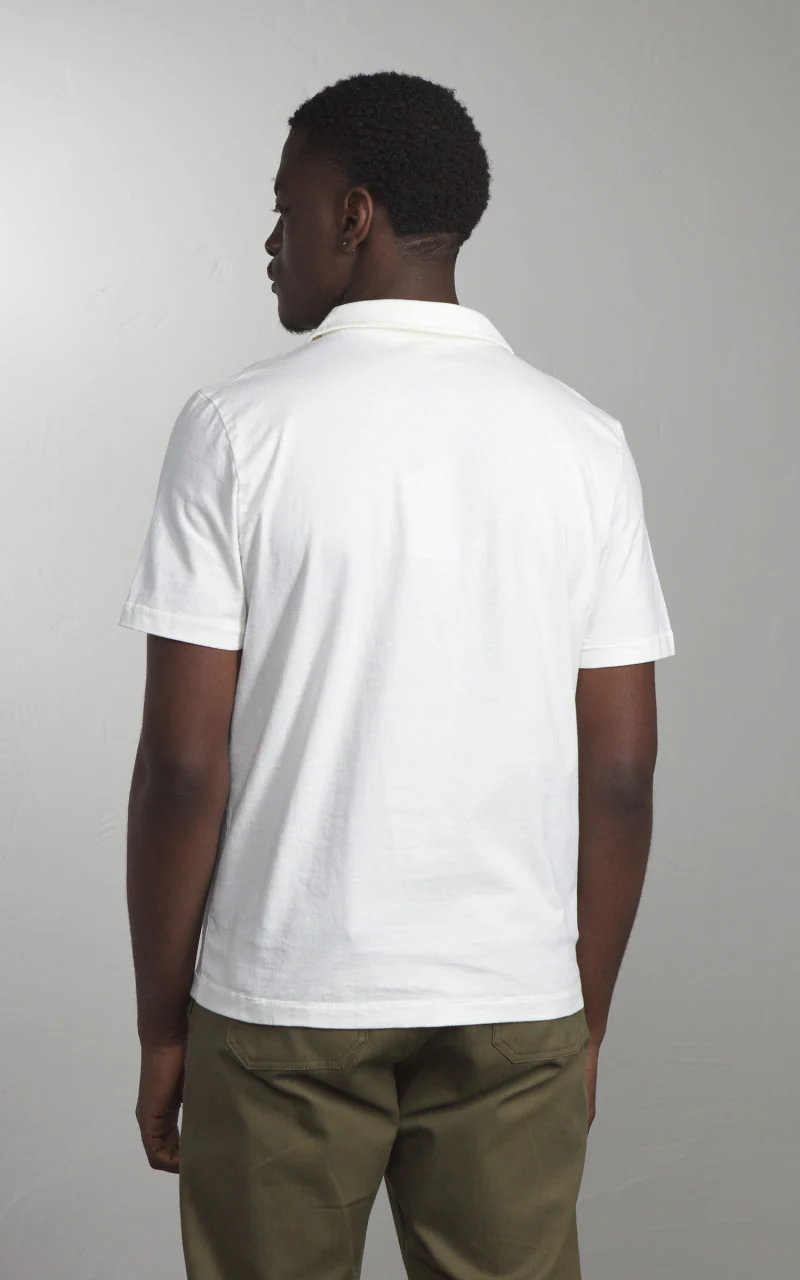 Merz b. Schwanen POLO01 Polo Tee White - Image 3